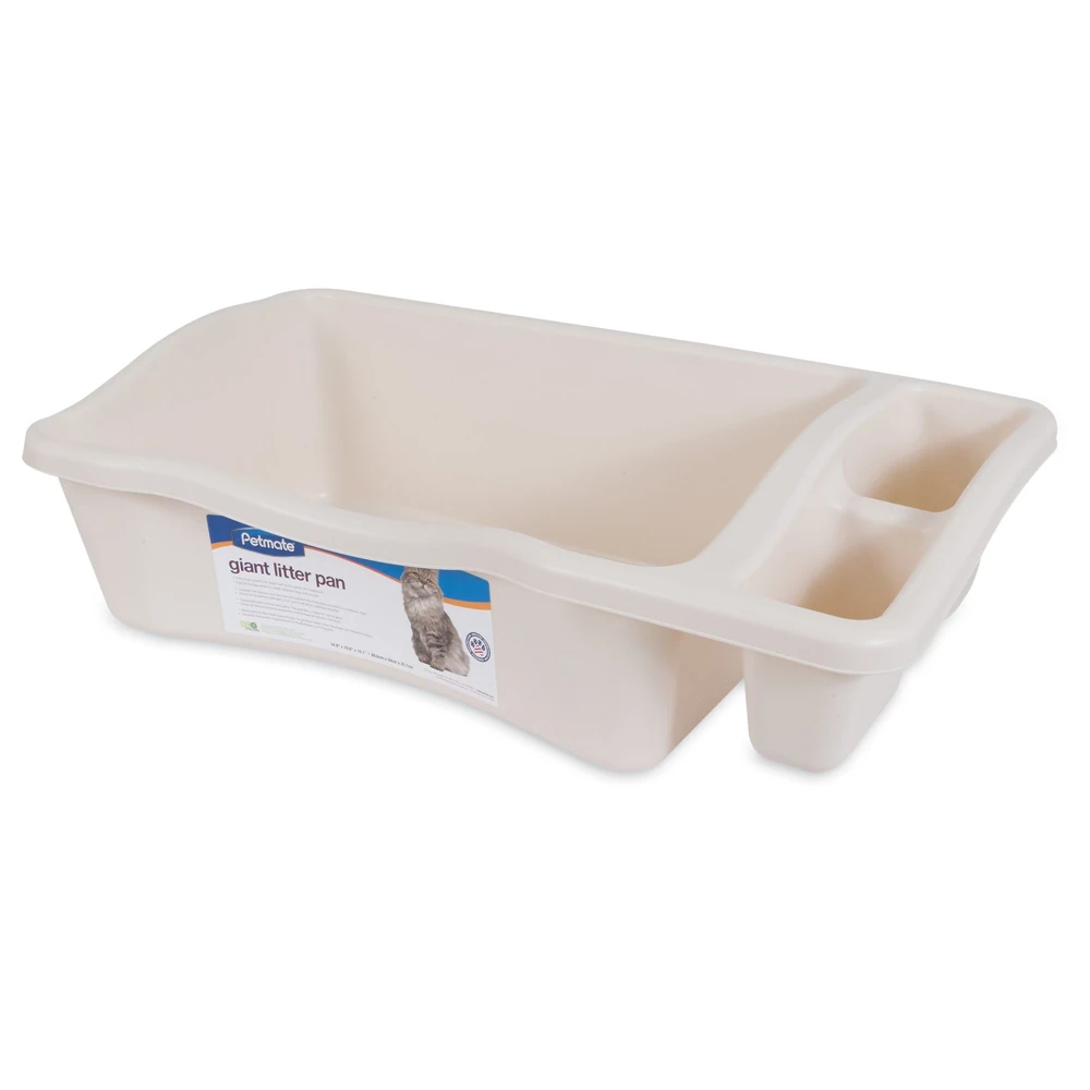 Arenero Petmate Giant beige con compartimentos laterales