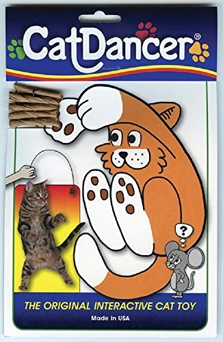 Envase original del juguete Cat Dancer 101 con alambre y cartón